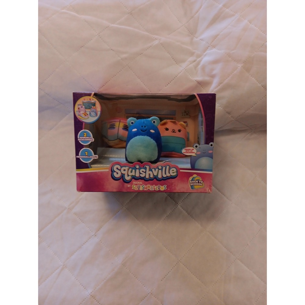 Squishville Squishmallows Back to School Blue Shoe Backpack Accessories Mini 153